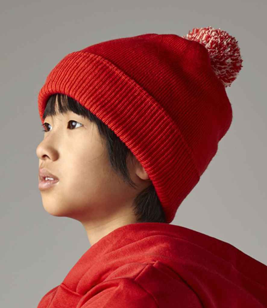 Beechfield - Kids Snowstar® Beanie - BB450B BR/OW ONE