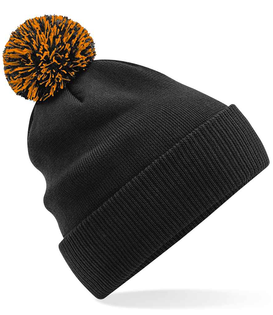 Beechfield - Snowstar® Beanie - BB450 BK/OR ONE