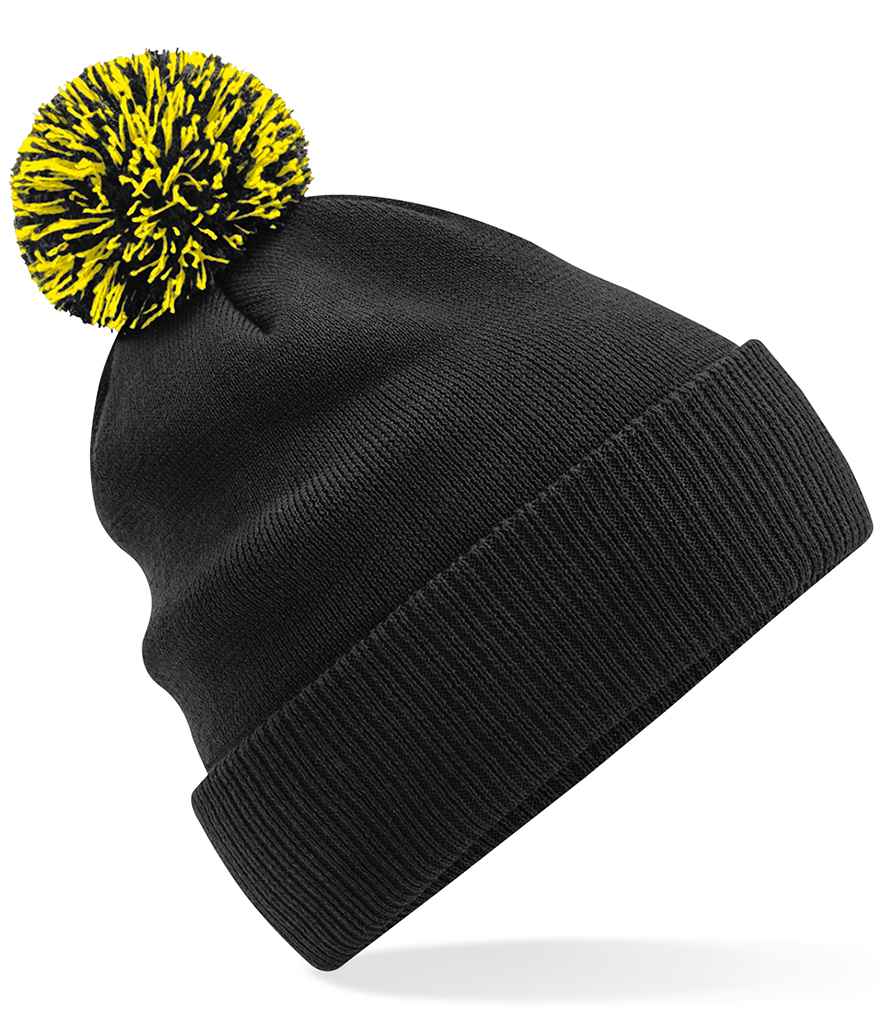 Beechfield - Snowstar® Beanie - BB450 BK/YL ONE