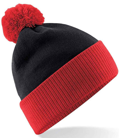 Beechfield - Snowstar® Two Tone Beanie - BB451 BK/BR ONE