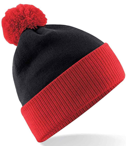 Beechfield - Snowstar® Two Tone Beanie - BB451 BK/BR ONE