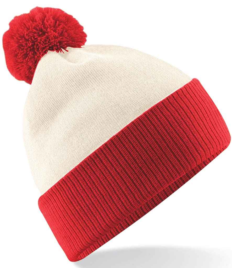 Beechfield - Snowstar® Two Tone Beanie - BB451 OW/BR ONE