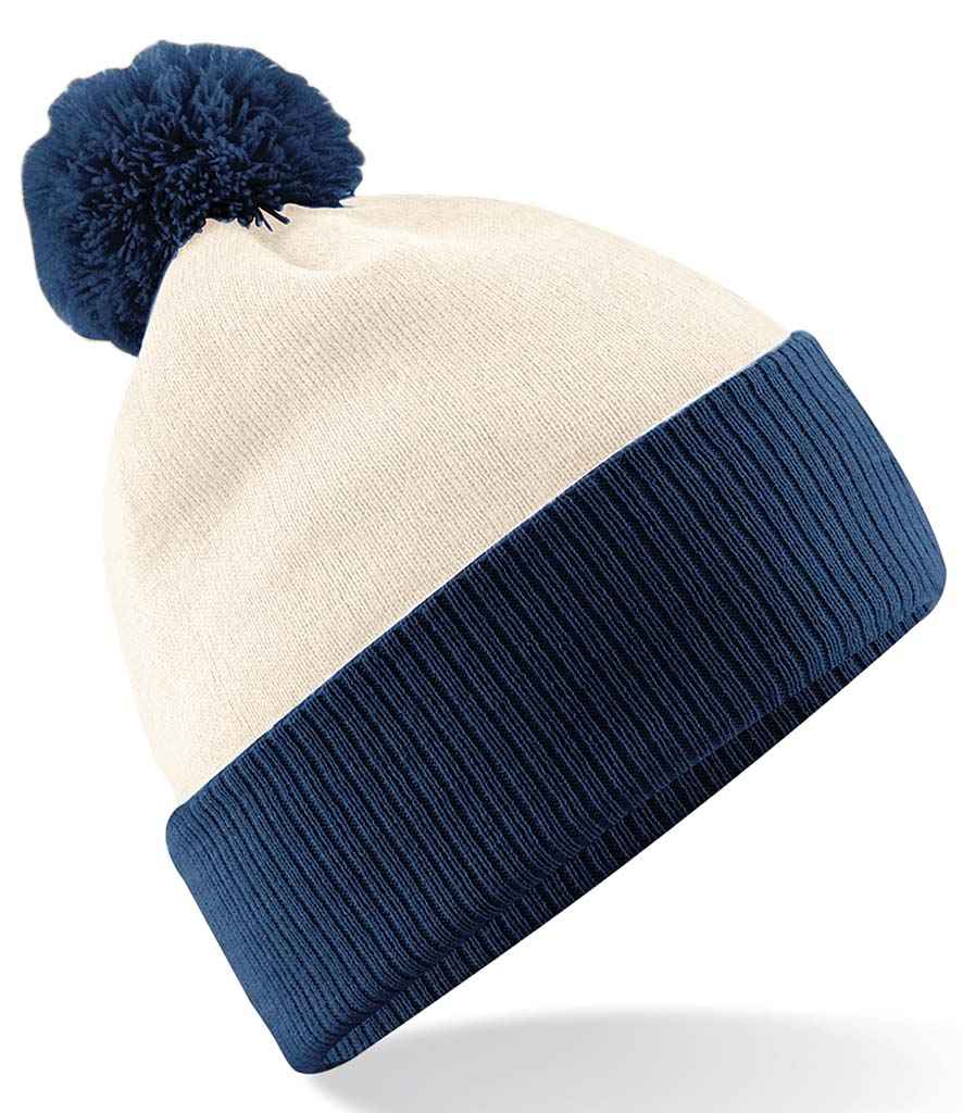 Beechfield - Snowstar® Two Tone Beanie - BB451 BK/BR ONE