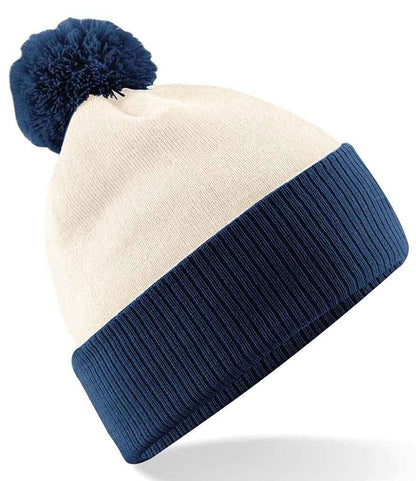 Beechfield - Snowstar® Two Tone Beanie - BB451 BK/BR ONE