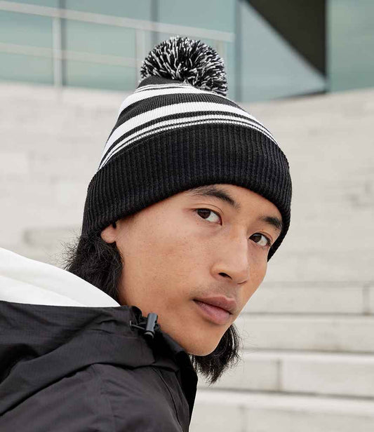 Beechfield - Striped Fan Beanie