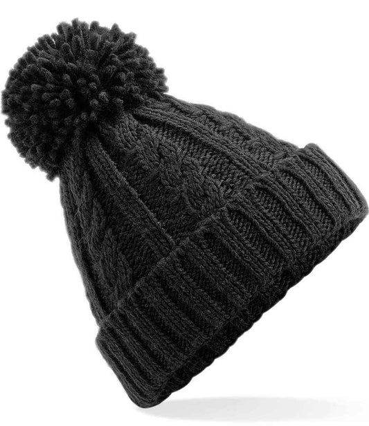 Beechfield - Cable Knit Melange Beanie - BB480 BLK ONE