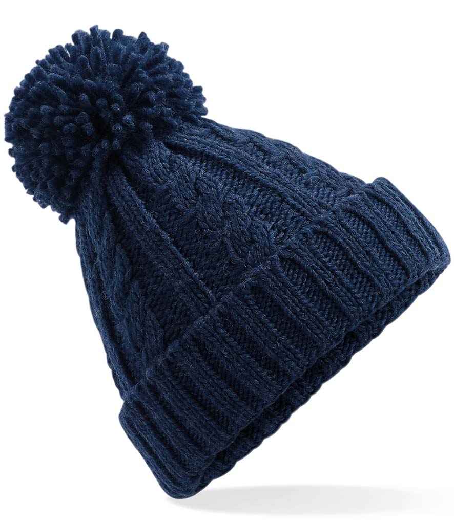 Beechfield - Cable Knit Melange Beanie - BB480 BLK ONE