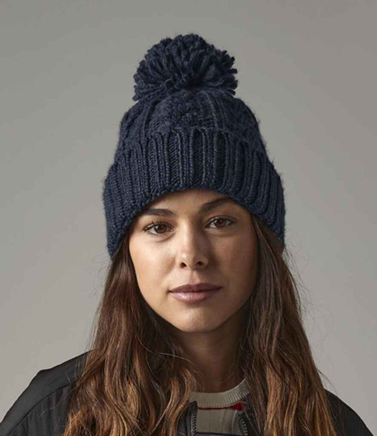 Beechfield - Cable Knit Melange Beanie