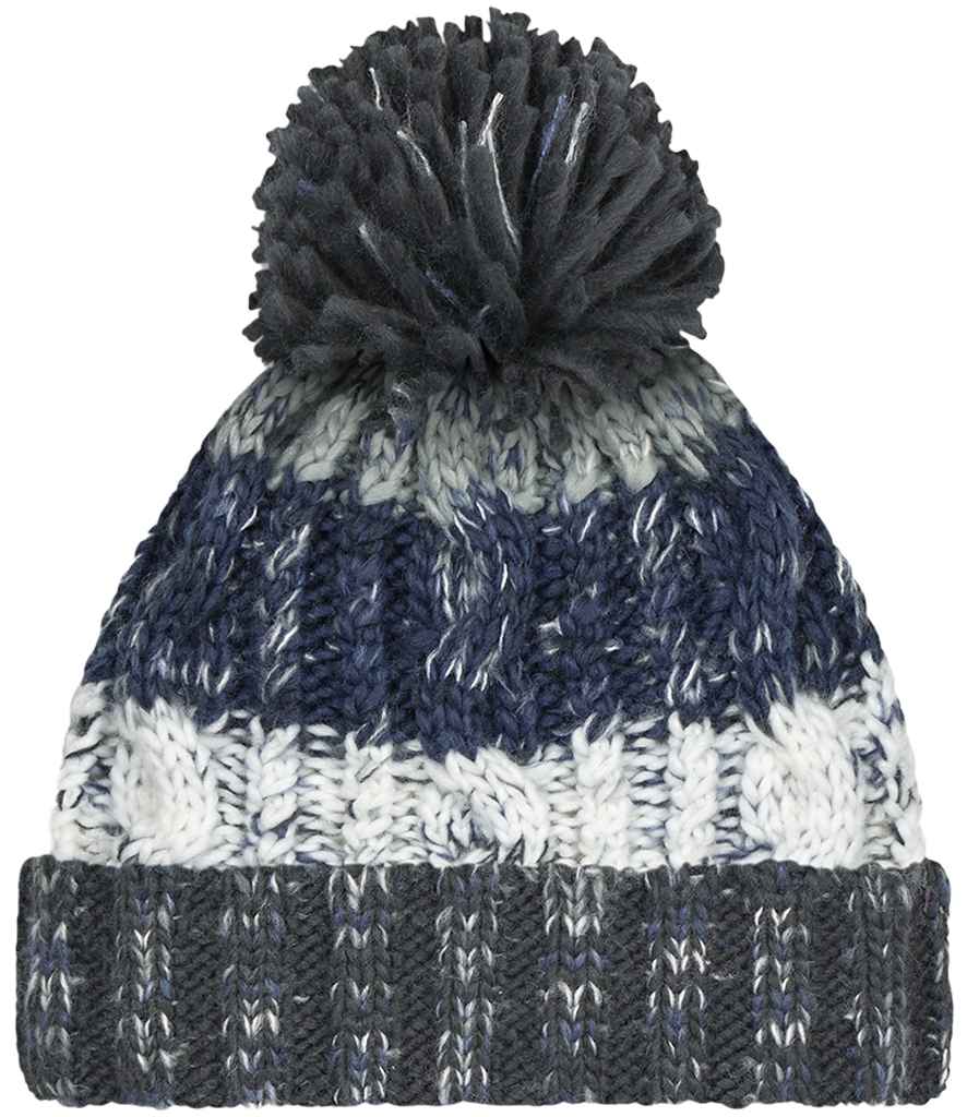 Beechfield - Corkscrew Pom Pom Beanie - Pierre Francis