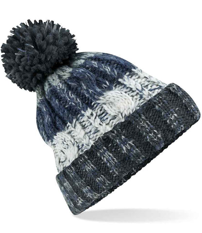 Beechfield - Corkscrew Pom Pom Beanie - BB486 ACD ONE