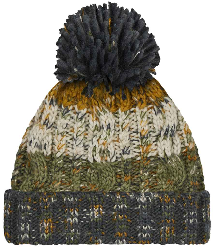 Beechfield - Corkscrew Pom Pom Beanie - Pierre Francis