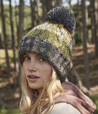 Beechfield - Corkscrew Pom Pom Beanie - BB486 AUM ONE