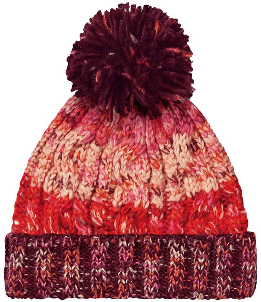 Beechfield - Corkscrew Pom Pom Beanie