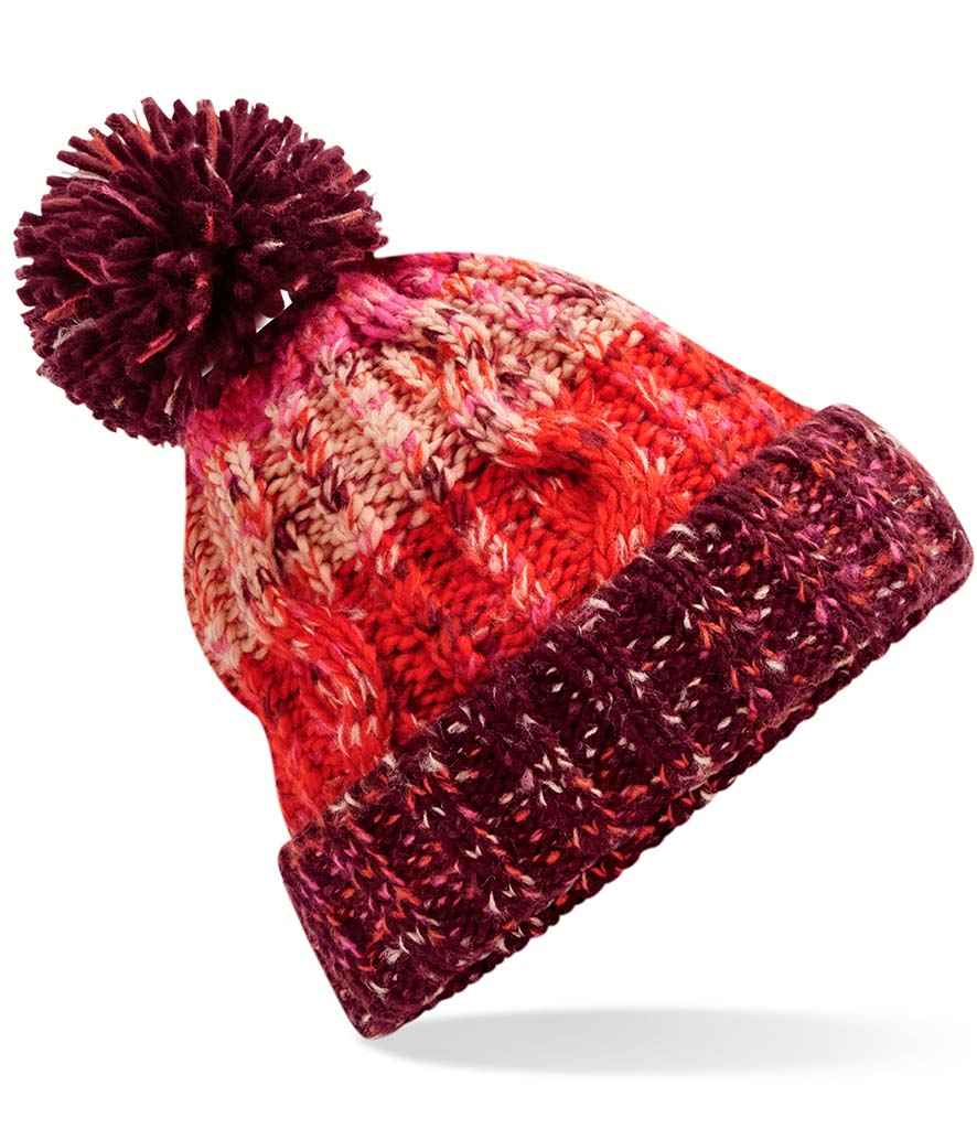 Beechfield - Corkscrew Pom Pom Beanie - BB486 CHS ONE
