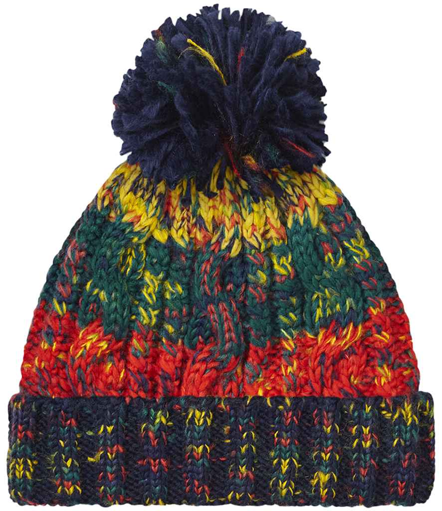 Beechfield - Corkscrew Pom Pom Beanie - Pierre Francis