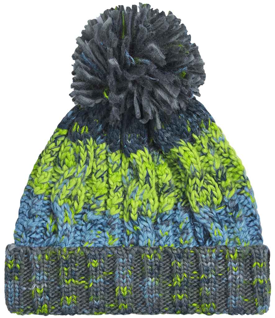 Beechfield - Corkscrew Pom Pom Beanie - Pierre Francis