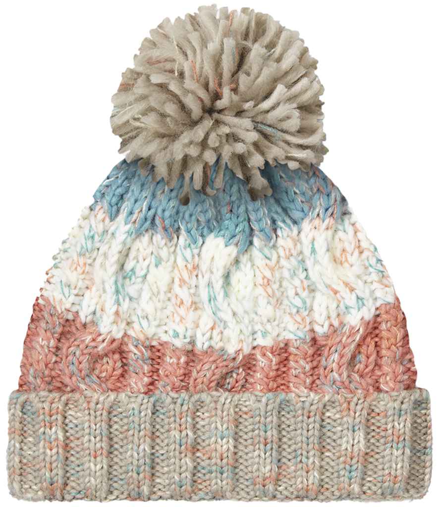Beechfield - Corkscrew Pom Pom Beanie - Pierre Francis