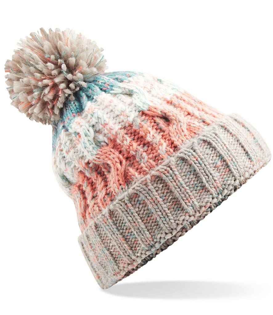 Beechfield - Corkscrew Pom Pom Beanie