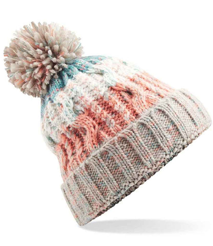 Beechfield - Corkscrew Pom Pom Beanie - BB486 MMX ONE