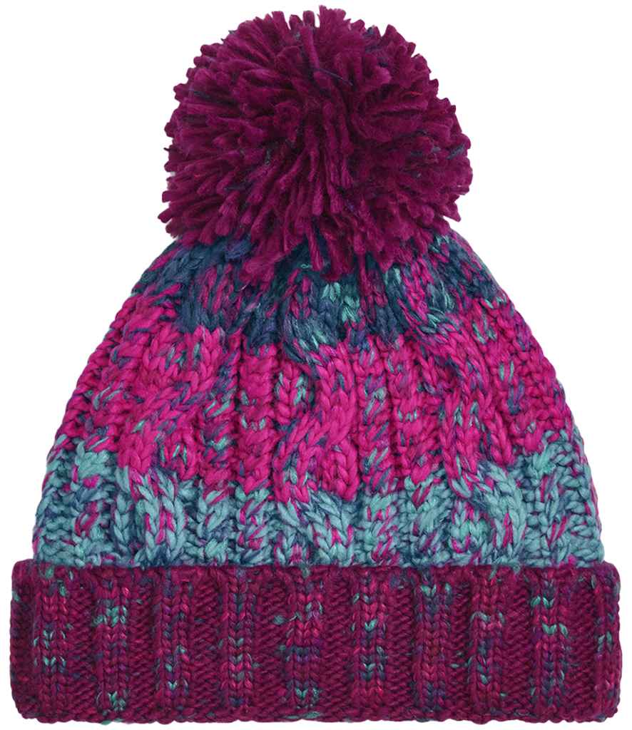 Beechfield - Corkscrew Pom Pom Beanie - Pierre Francis