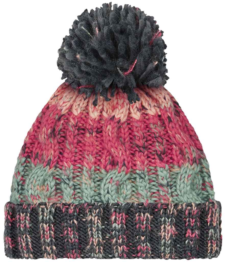 Beechfield - Corkscrew Pom Pom Beanie - Pierre Francis