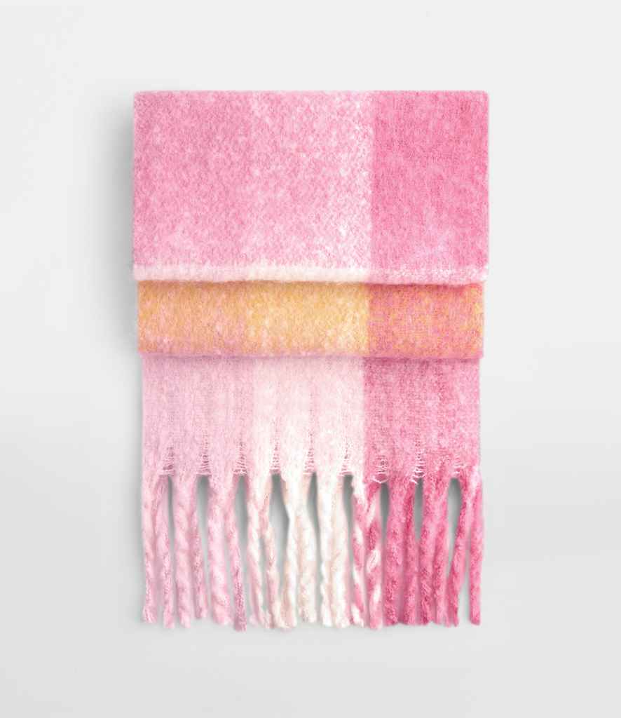 Beechfield - Fluffy Check Scarf