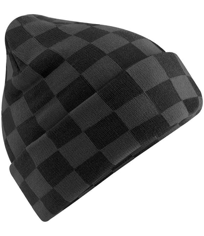 Beechfield - Checkerboard Beanie - BB531 BK/CH ONE