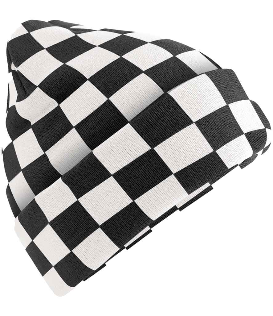 Beechfield - Checkerboard Beanie - BB531 BK/SF ONE