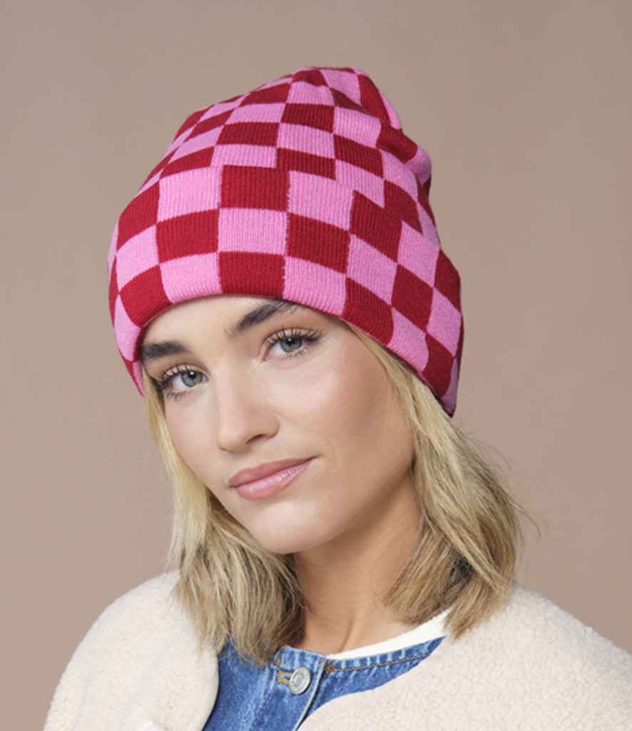 Beechfield - Checkerboard Beanie - BB531 CS/TP ONE