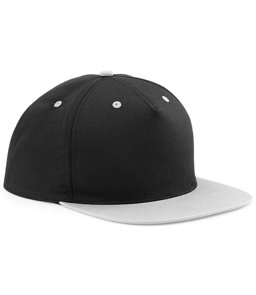 Beechfield - 5 Panel Contrast Snapback - BB610C BK/GY ONE