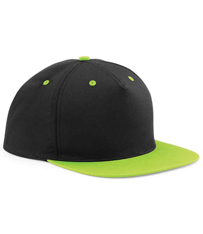 Beechfield - 5 Panel Contrast Snapback - BB610C BK/LM ONE