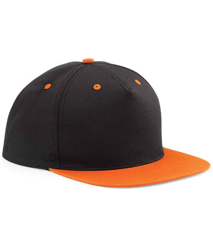 Beechfield - 5 Panel Contrast Snapback - BB610C BK/OR ONE