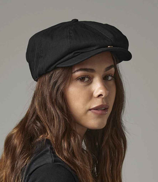 Beechfield - Newsboy Cap - BB624 BLK S/M