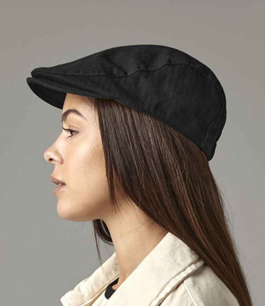 Beechfield - Vintage Flat Cap - BB626 BLK S/M