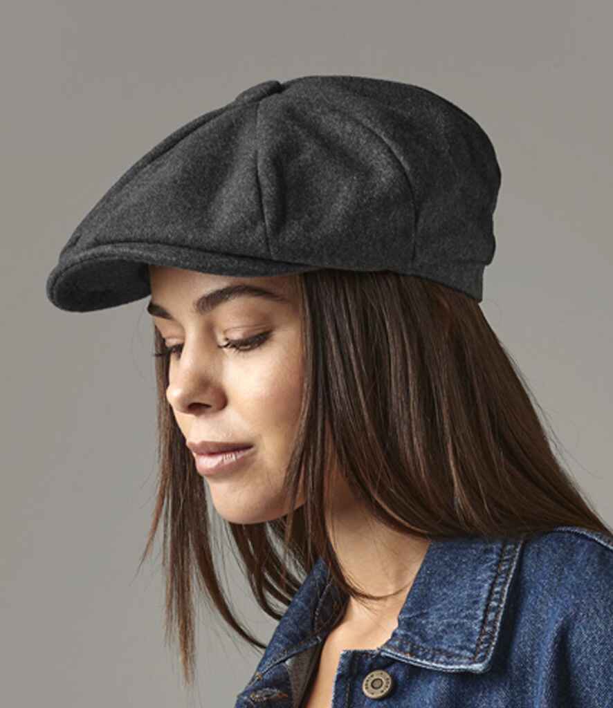 Beechfield - Melton Wool Baker Boy Cap - BB629 CHM S/M