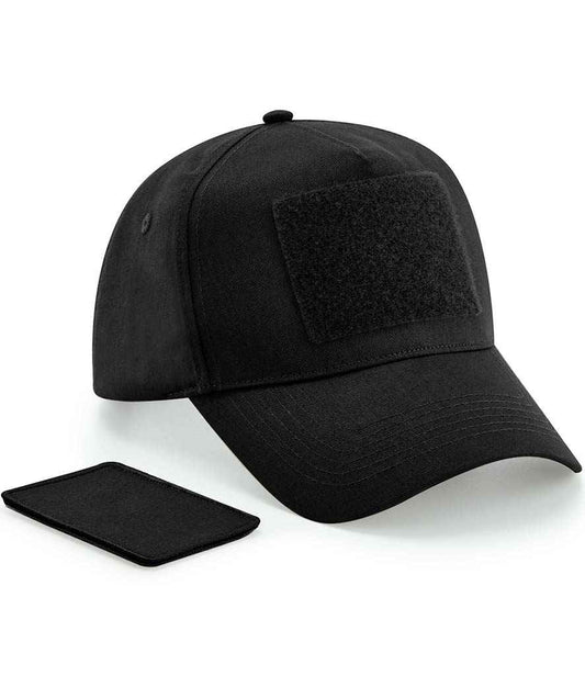 Beechfield - Removable Patch 5 Panel Cap - BB638 BLK ONE