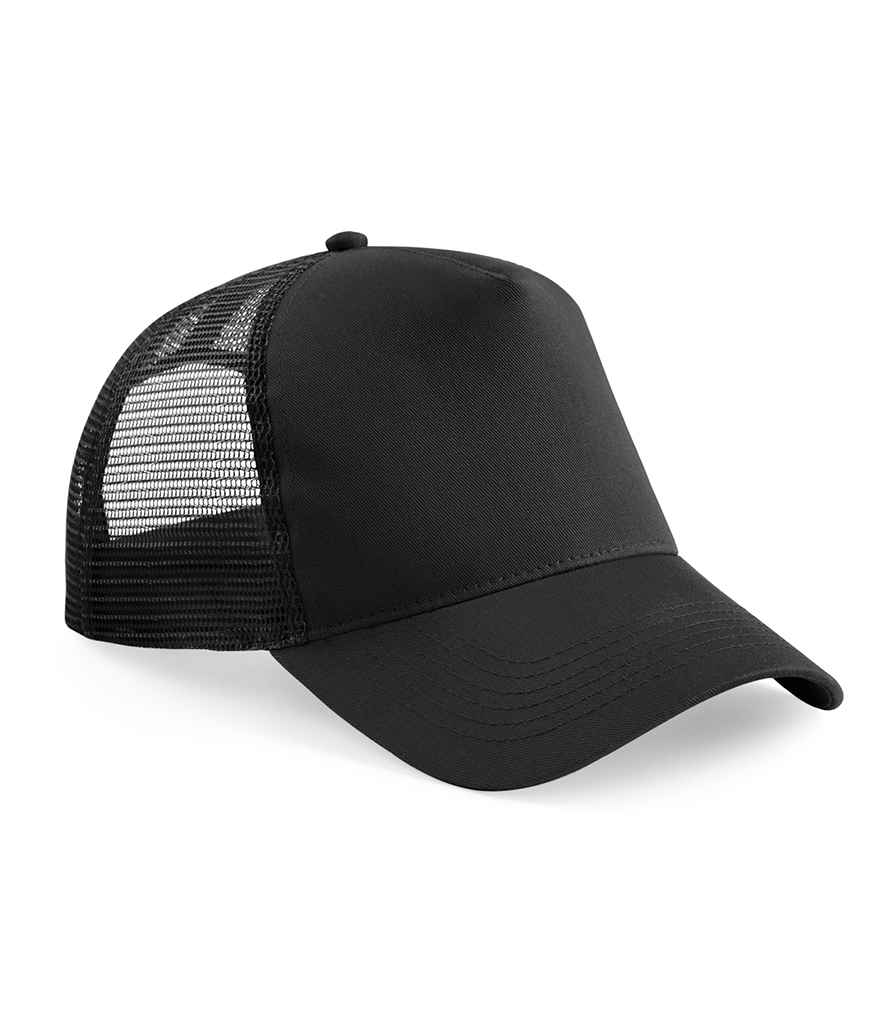 Beechfield - Kids Snapback Trucker Cap - BB640B BK/BK ONE