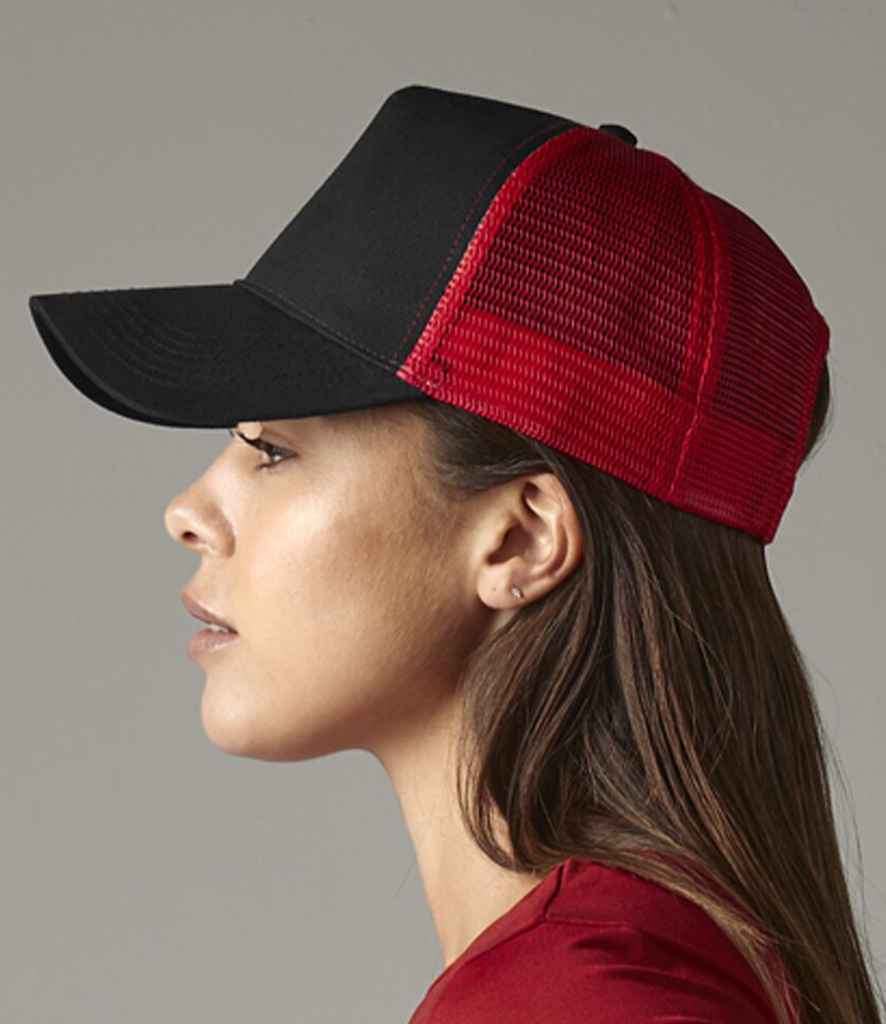Beechfield - Snapback Trucker Cap - BB640 BK/CS ONE