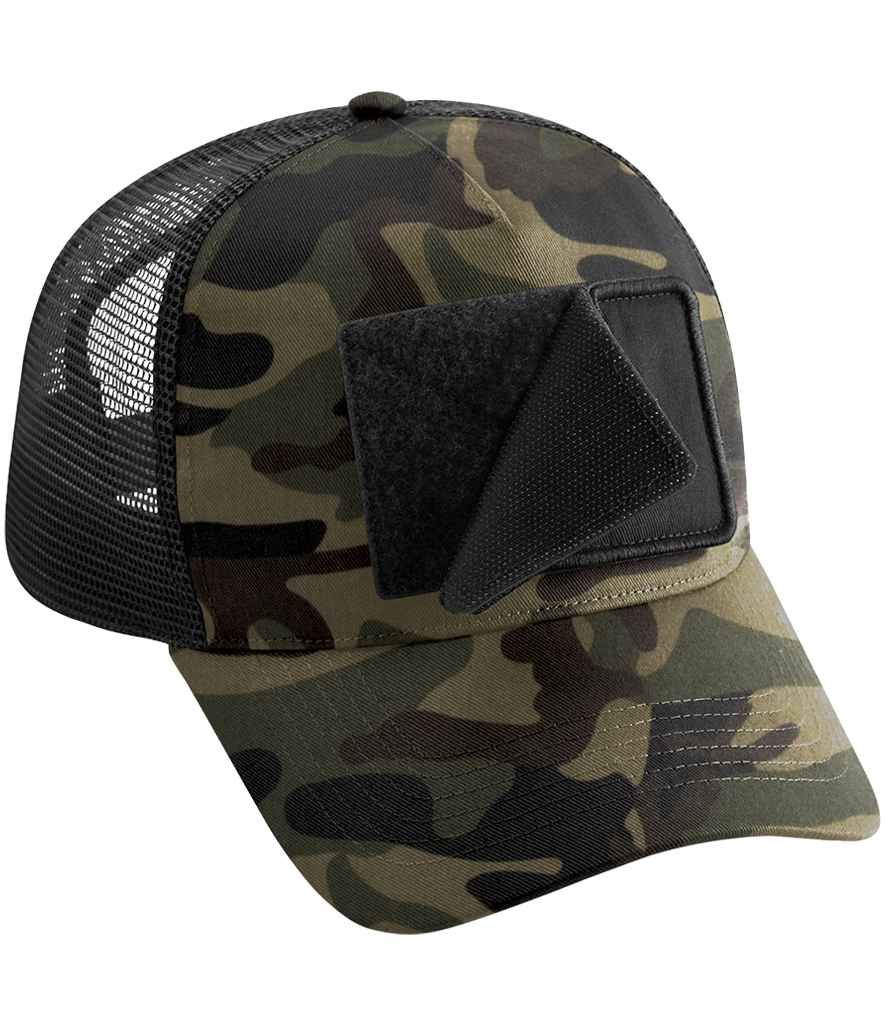 Beechfield - Patch Snapback Trucker Cap - BB641 BLK ONE