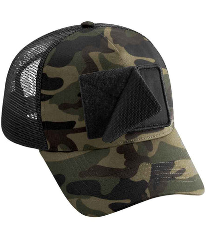 Beechfield - Patch Snapback Trucker Cap - BB641 BLK ONE