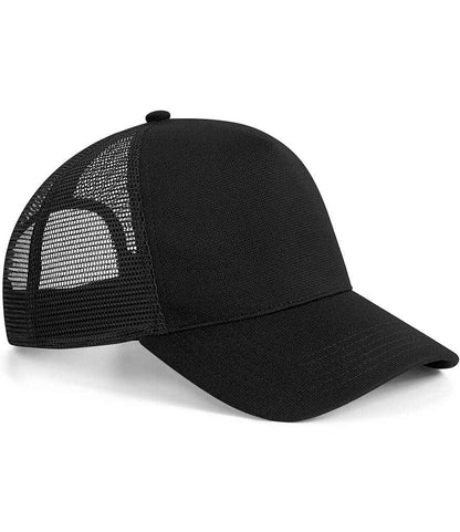 Beechfield - Microknit Snapback Trucker Cap - BB642 BLK ONE