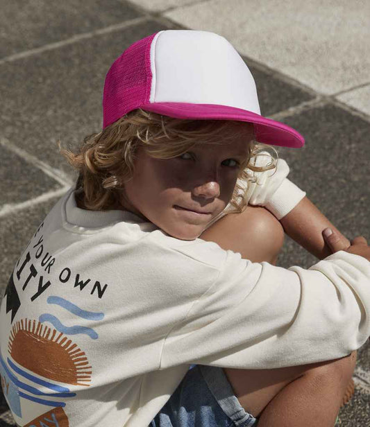 Beechfield - Kids Vintage Snapback Trucker Cap