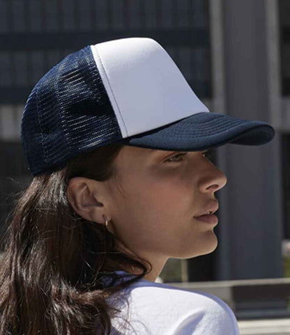 Beechfield - Vintage Snapback Trucker Cap - BB645 NV/WH ONE