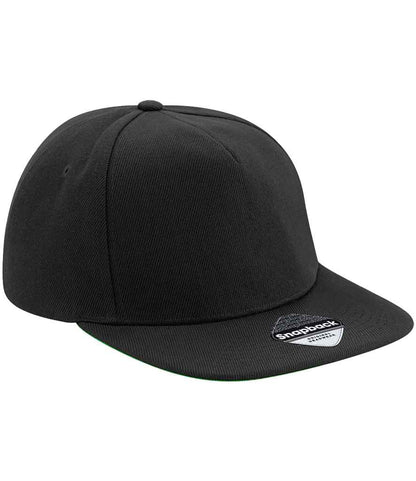 Beechfield - Original Flat Peak Snapback Cap - BB660 BK/BK ONE