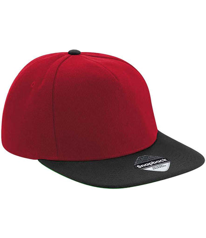Beechfield - Original Flat Peak Snapback Cap - BB660 CS/BK ONE