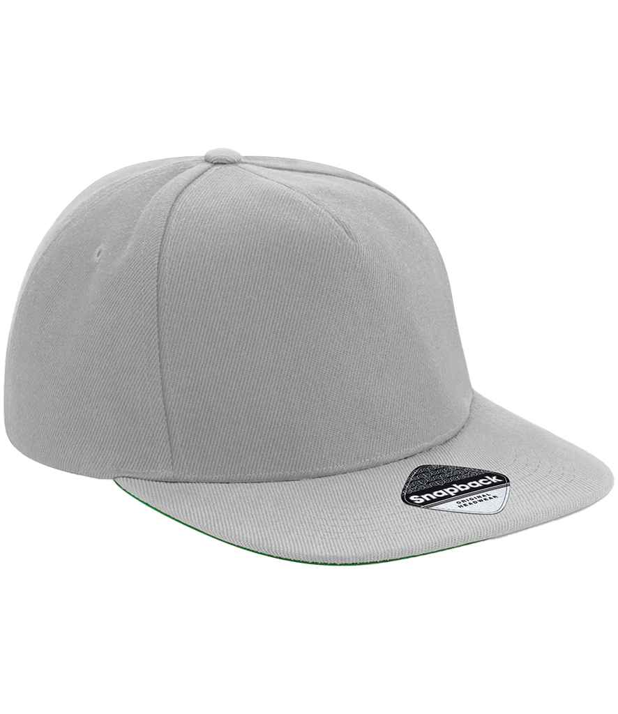 Beechfield - Original Flat Peak Snapback Cap - BB660 GY/GY ONE