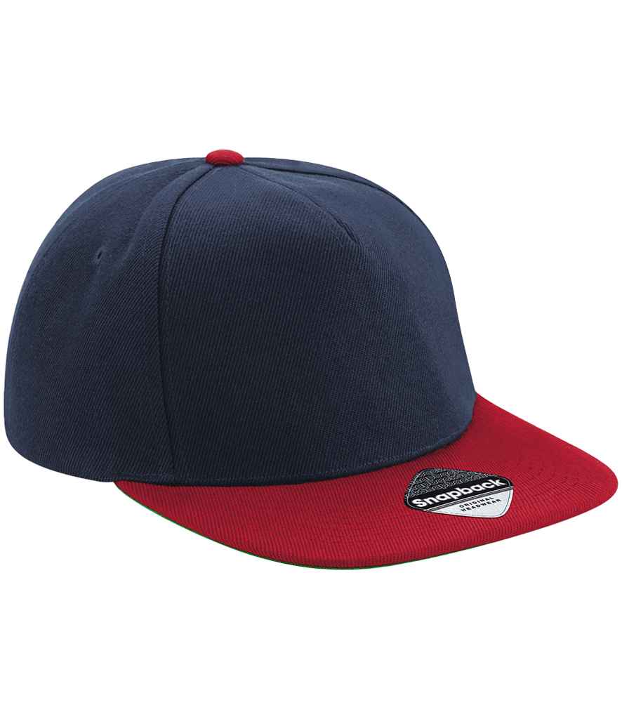 Beechfield - Original Flat Peak Snapback Cap - BB660 NV/CS ONE