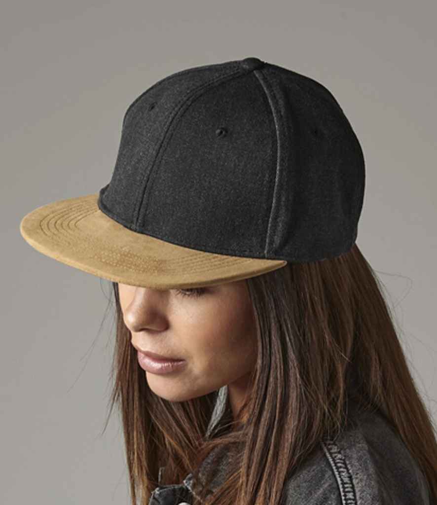 Beechfield - Suede Peak Snapback Cap - BB668 VBK ONE