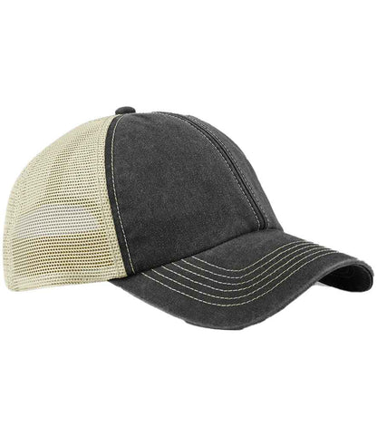 Beechfield 6 Panel Vintage Trucker Cap - BB672 VB/ST ONE