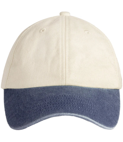 Beechfield - Contrast Peak Low Profile Vintage Cap